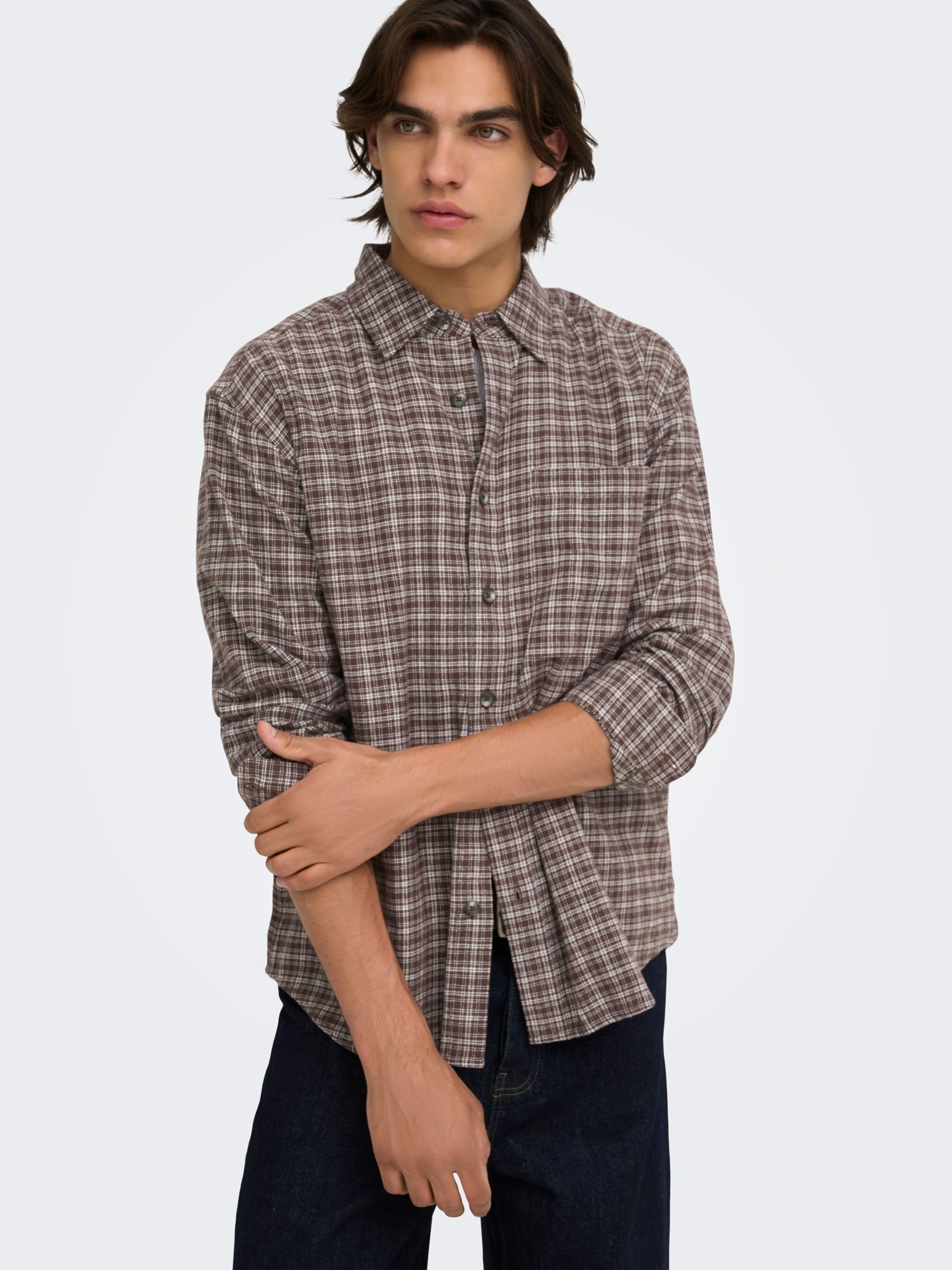 ONLY & SONS Onsgudmund Camicia a quadri Canteen M