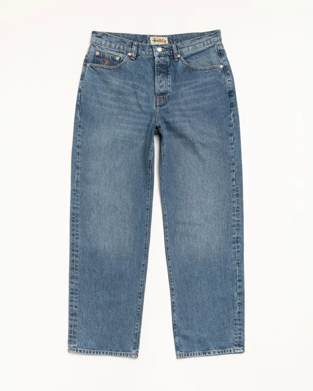 Stussy Big Ol' Jean Denim jeans blu 100% cotone