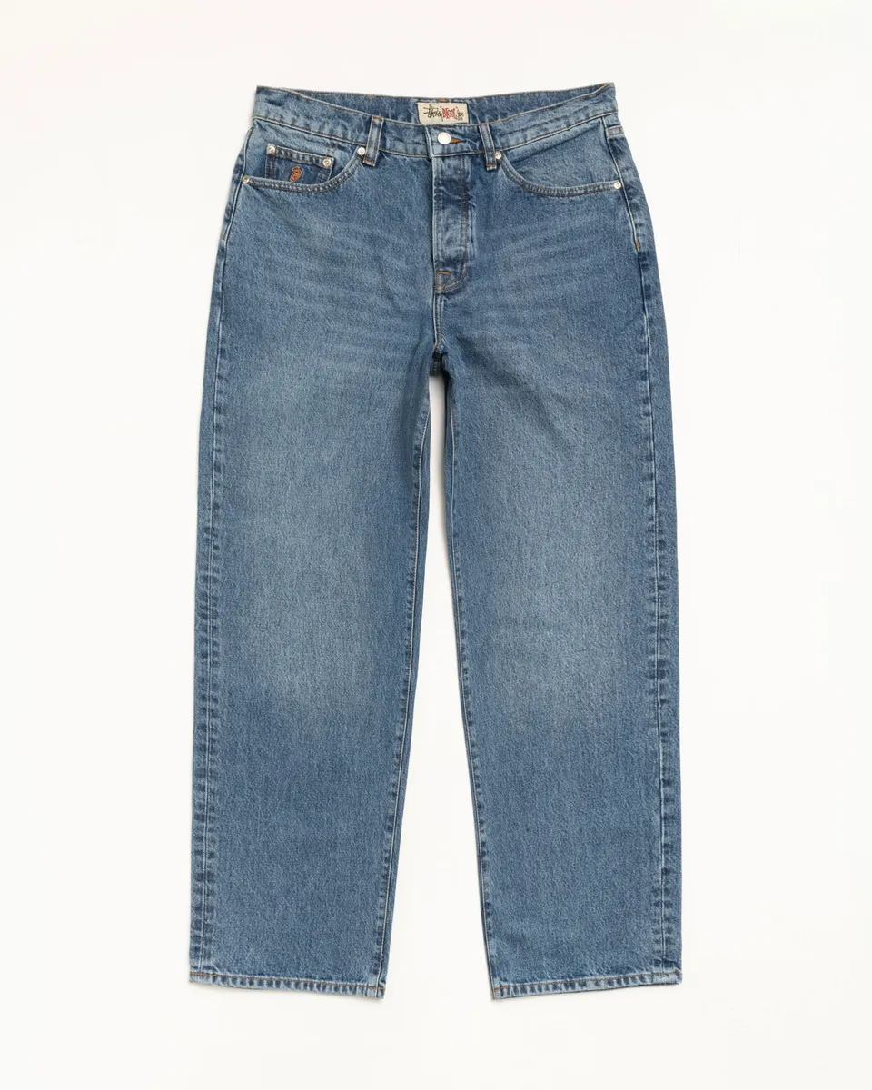 Stussy Big Ol' Jean Denim jeans blu 100% cotone