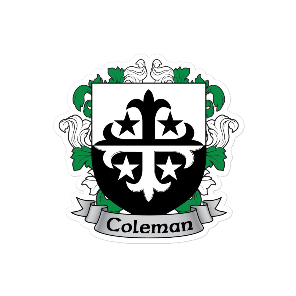 7.62 Design Coleman stemma famiglia adesivo 7,6x7,6 cm vinile