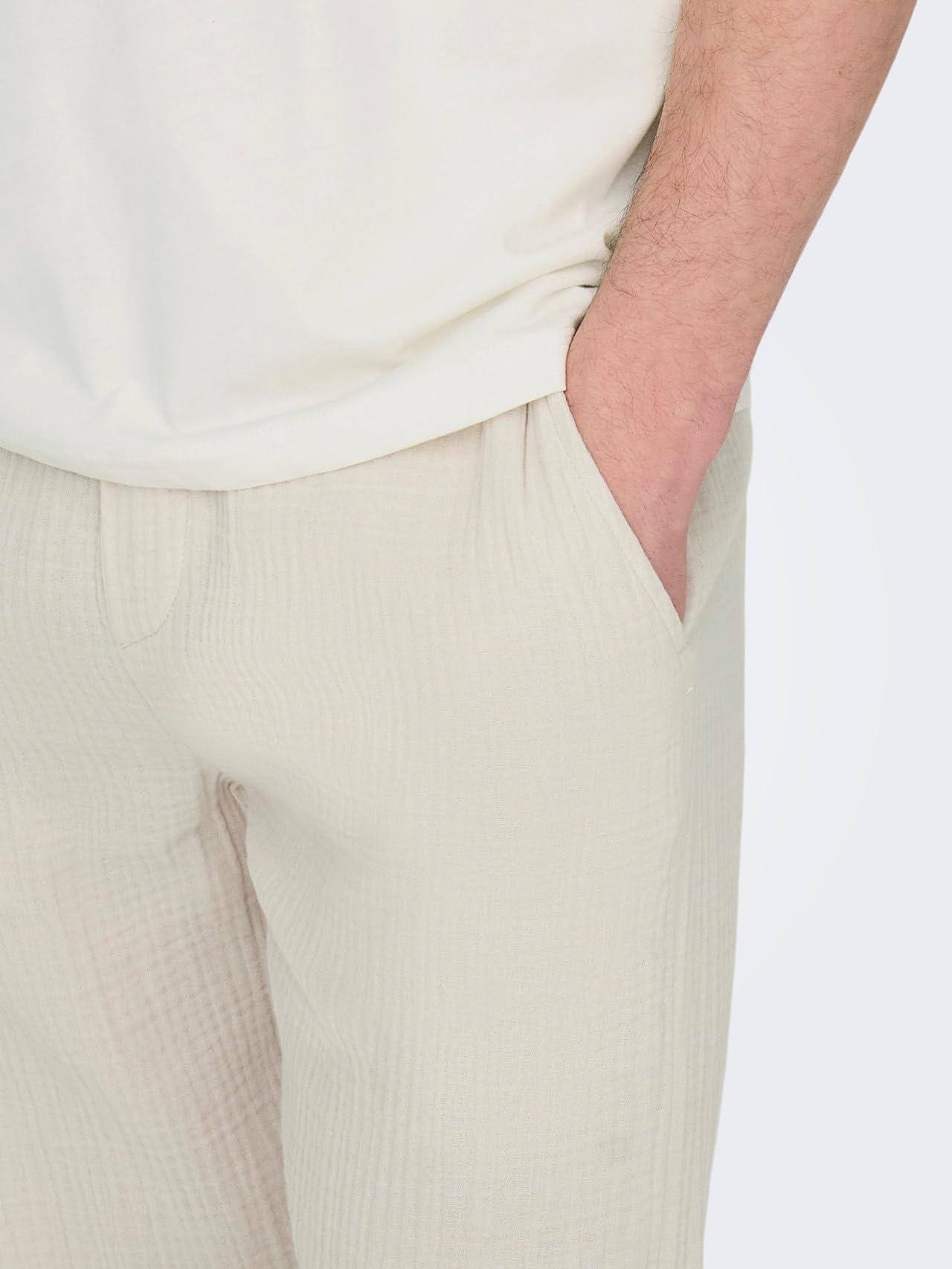 Only & Sons Onssinus Loose Fit Pantaloni uomo Moonbeam M