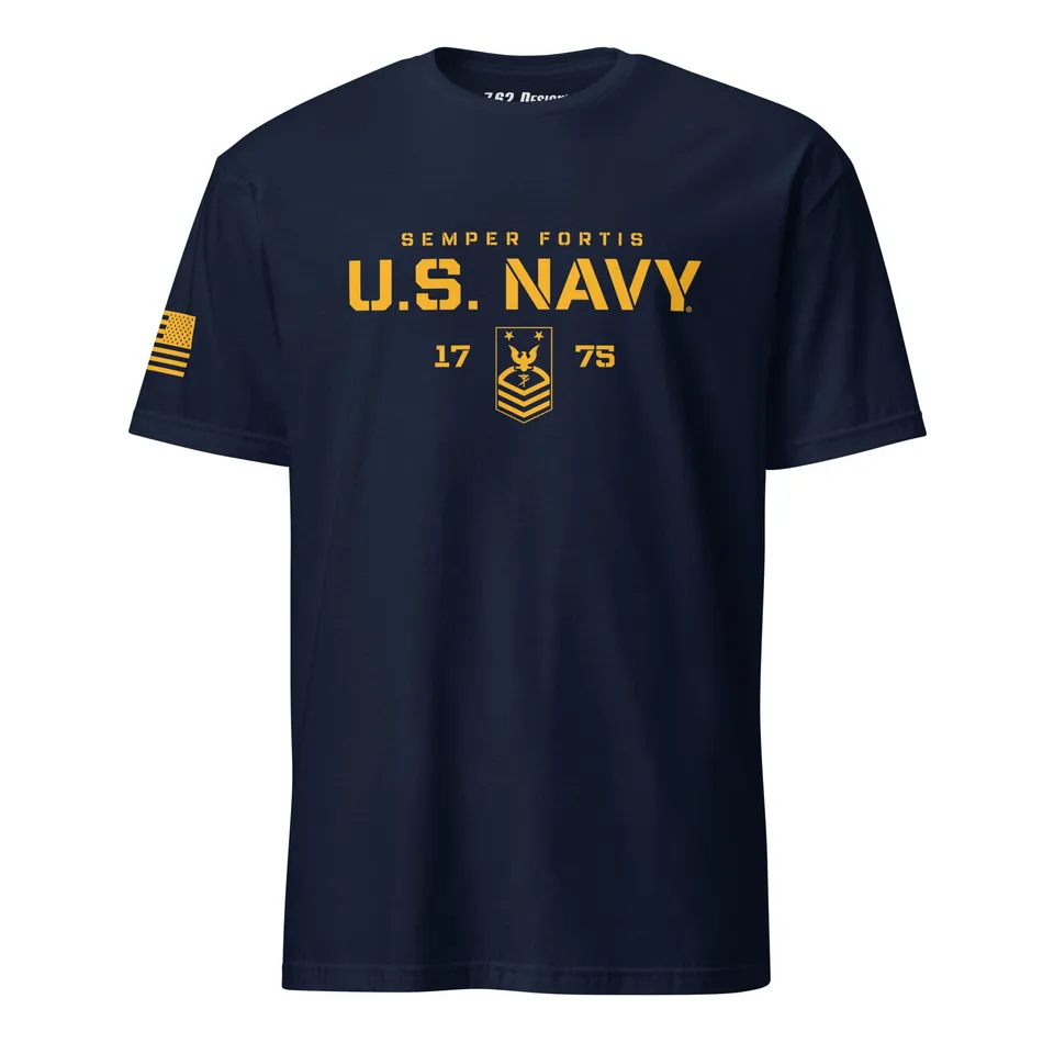 7.62 Design US Navy CE E-9 T-Shirt cotone blu