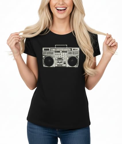 MAKAYA T-Shirt Donna Vintage Hip Hop Maglietta S Cotone