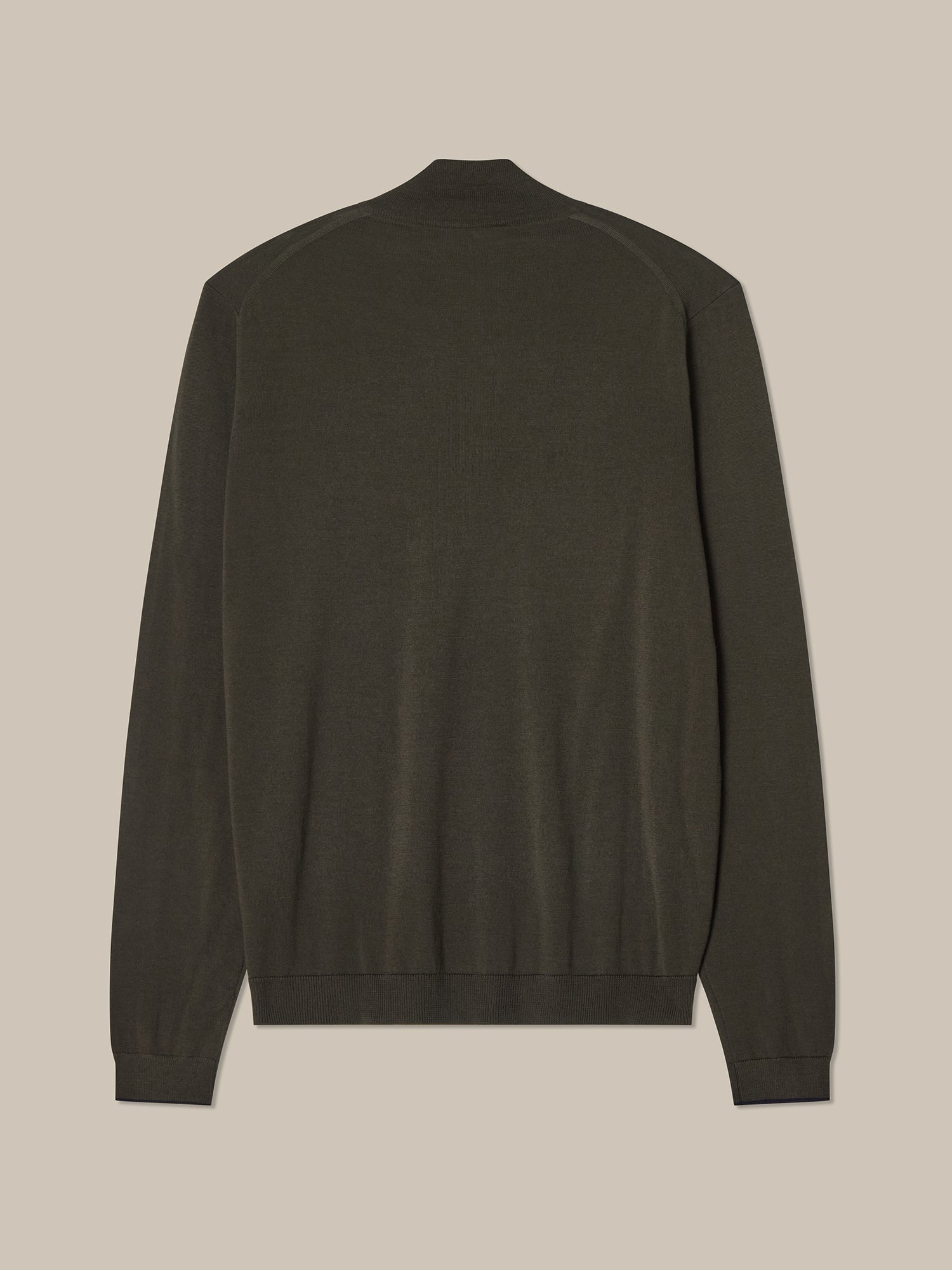 Robert Talbott Eastwood maglione merino verde oliva XL