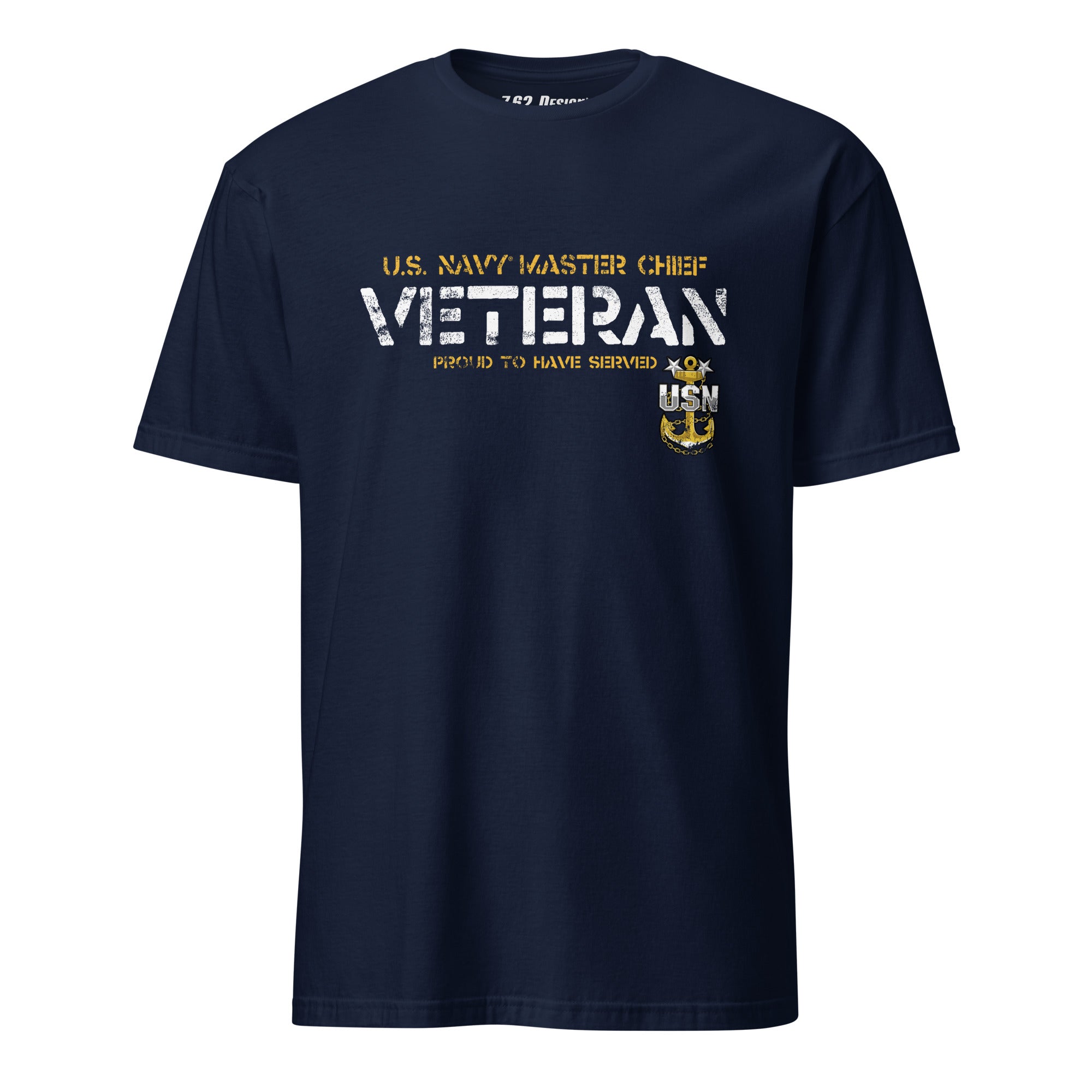7.62 Design Master Chief T-Shirt Cotone Blu Navy Veteran