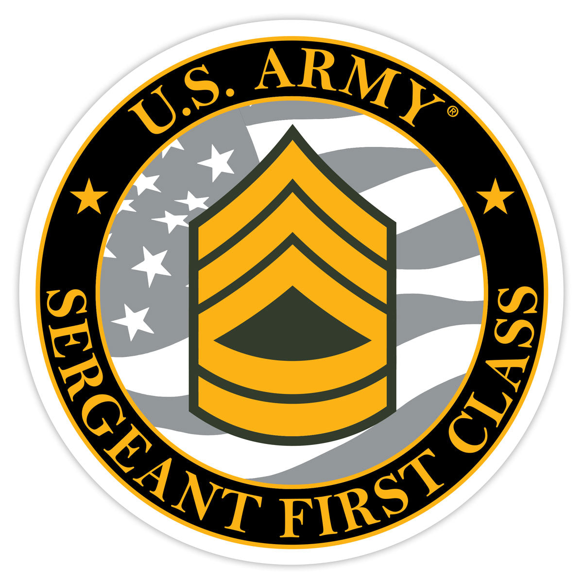 7.62 Design Army decal vinile 3.5" sergente E-7