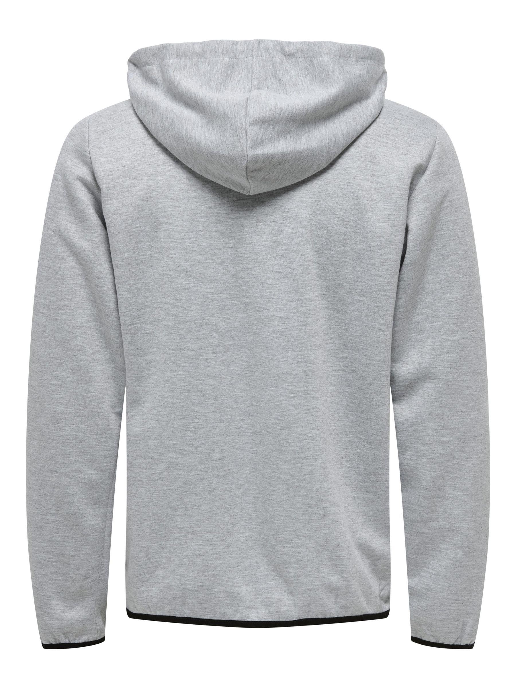 Only & Sons Onsliam Reg Felpa con Cappuccio XXL Nero Cotone