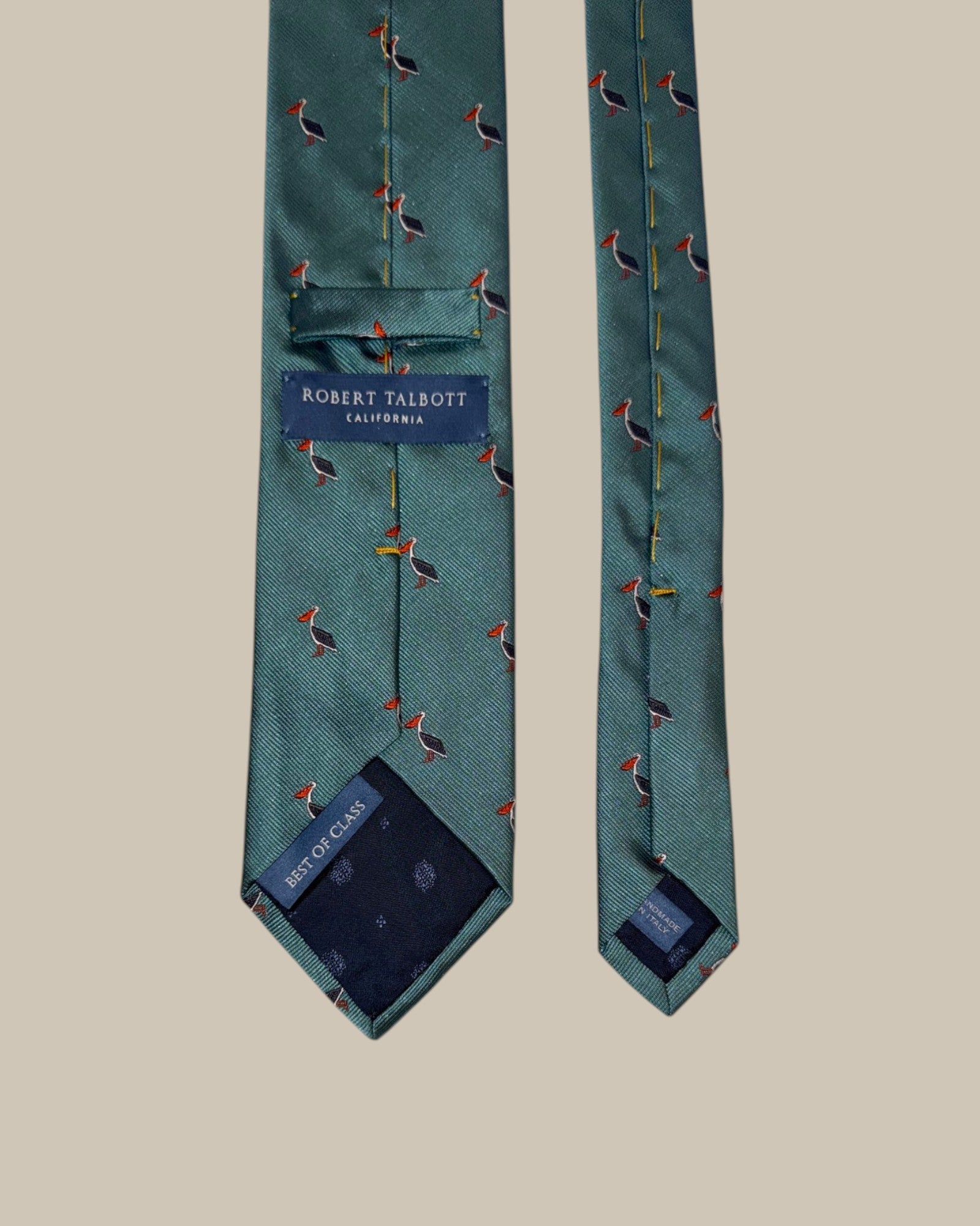 Robert Talbott Robert Cravatta Seta Teal Unita