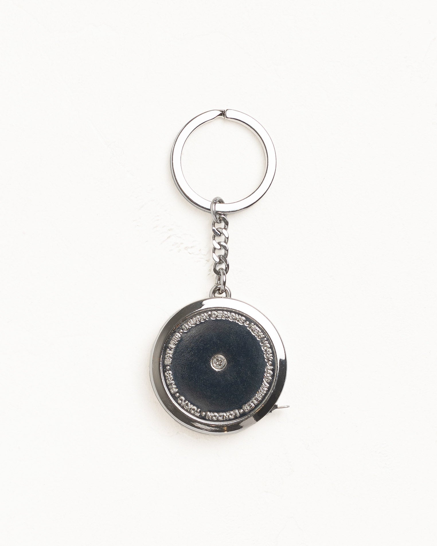 Stussy Measuring Tape portachiavi acciaio Black 200 cm