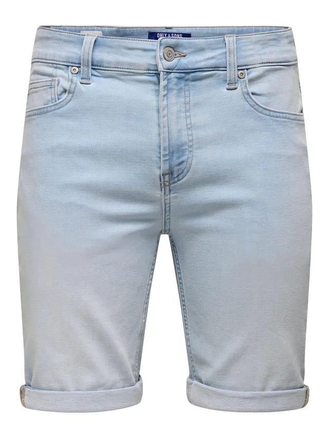 Only & Sons Onsply Regular Shorts Jeans Uomo S Blu