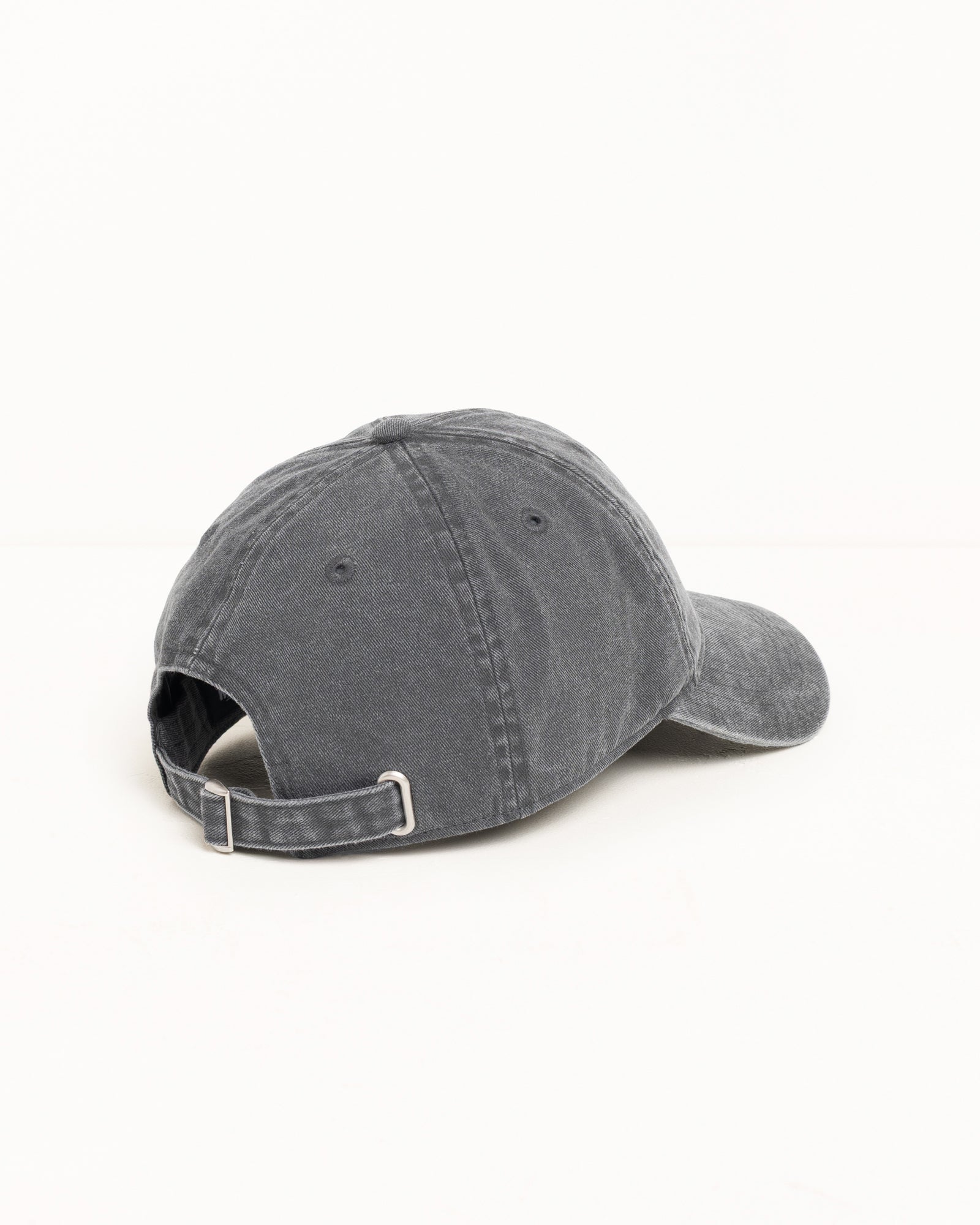 Stussy Basic Cap Washed Berretto Charcoal 100% Cotone