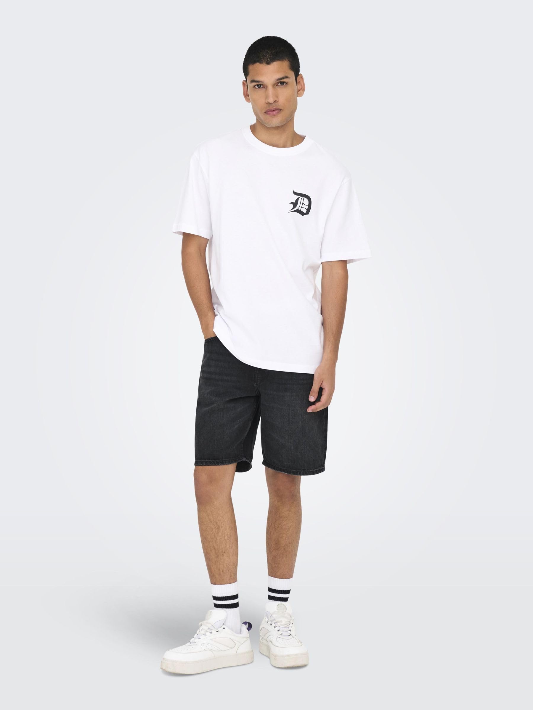 Only & Sons Onsedge Straight shorts jeans uomo XXL