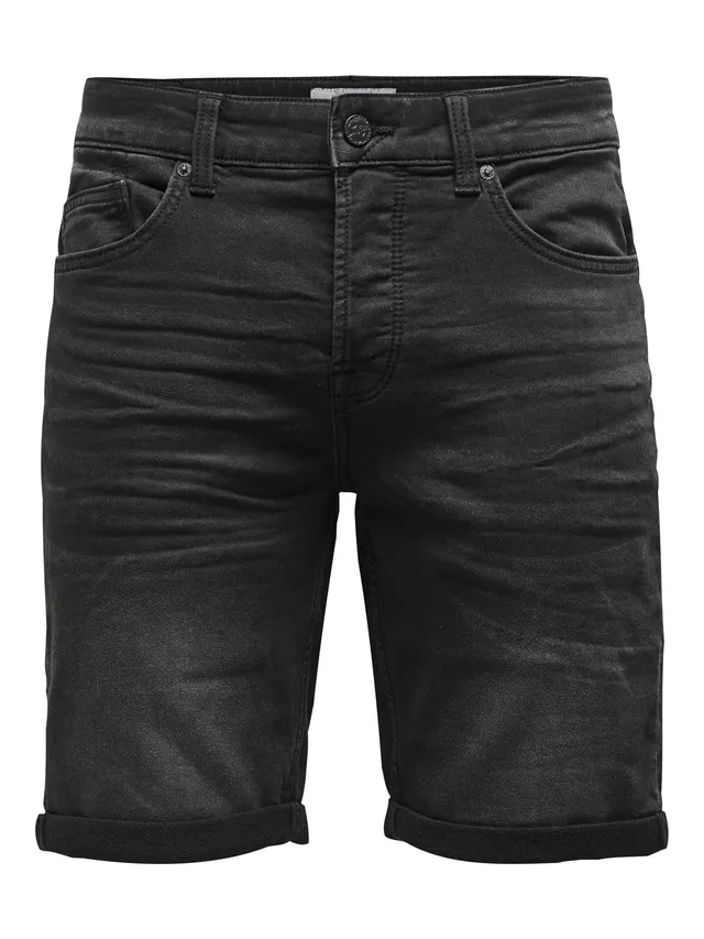 Only & Sons Pantaloncini Jeans Denim 5 Tasche Uomo