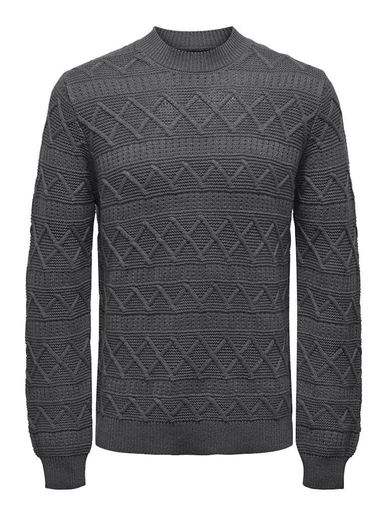 ONLY & SONS Maglione Girocollo Uomo Basic Maniche Lunghe