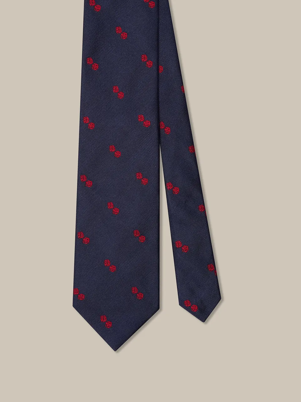 Robert Talbott Robert cravatta navy dadi seta