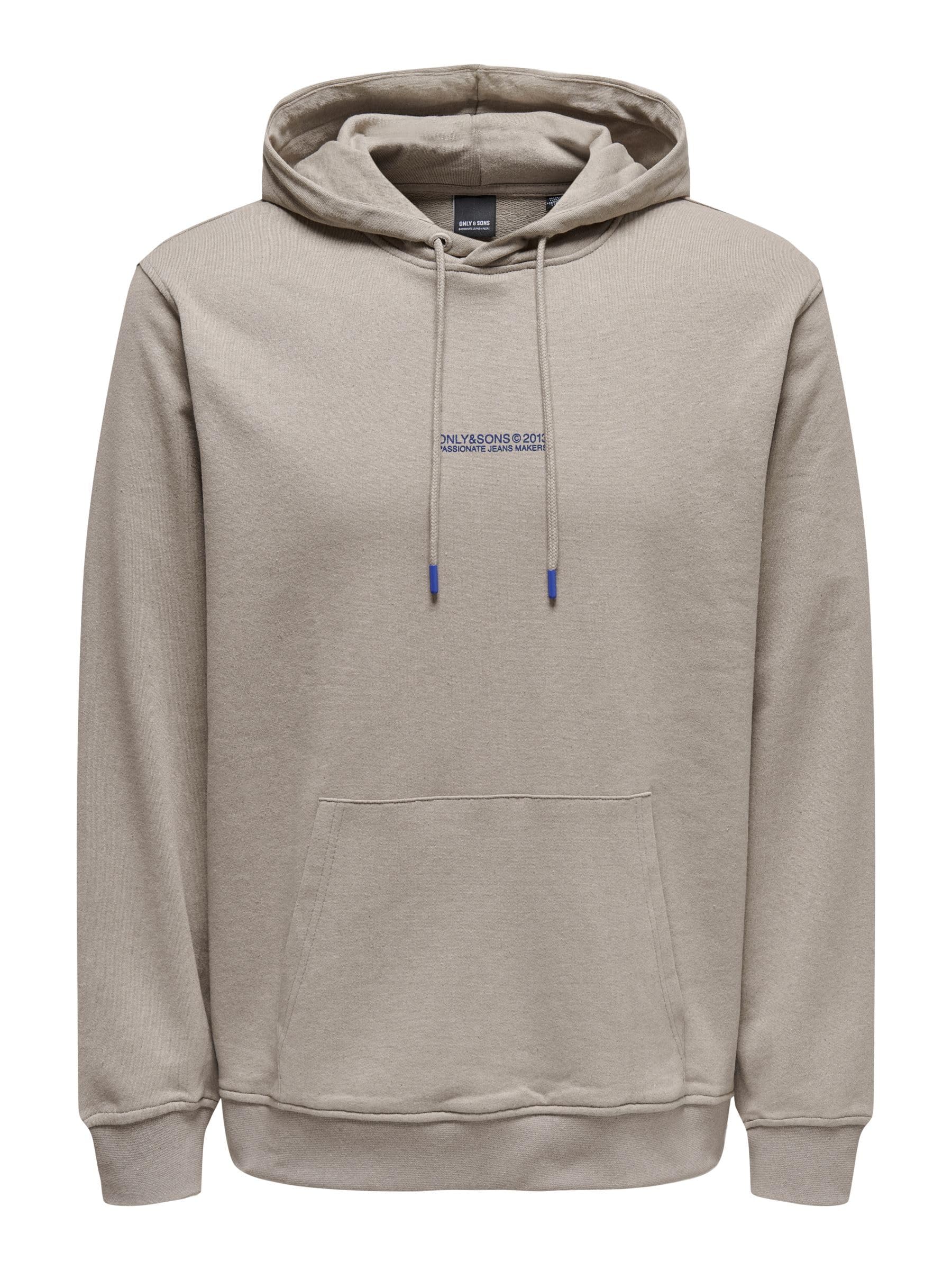 ONLY & SONS Felpa Uomo con Cappuccio Tasca Taglia M