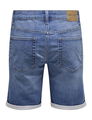 Only & Sons Onsply Destroy Shorts Denim M Blu