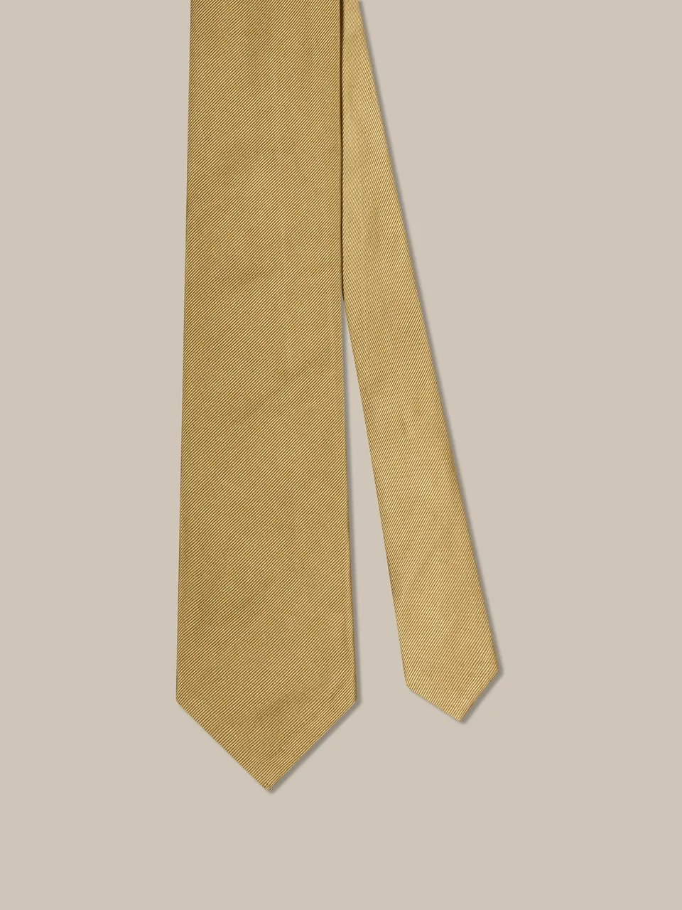 Robert Talbott Newman cravatta seta oro 7 pieghe