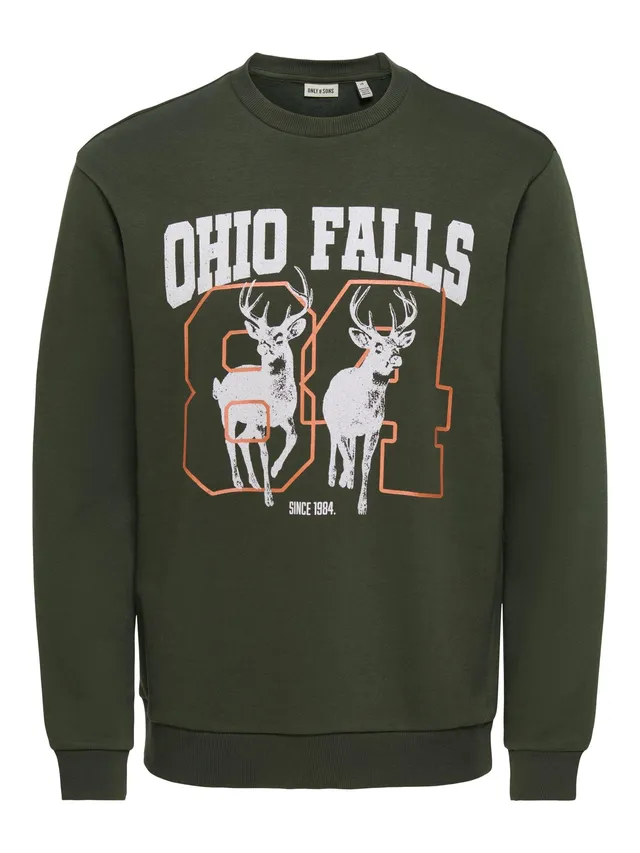 Only & Sons Felpe felpa uomo girocollo M taglio ampio