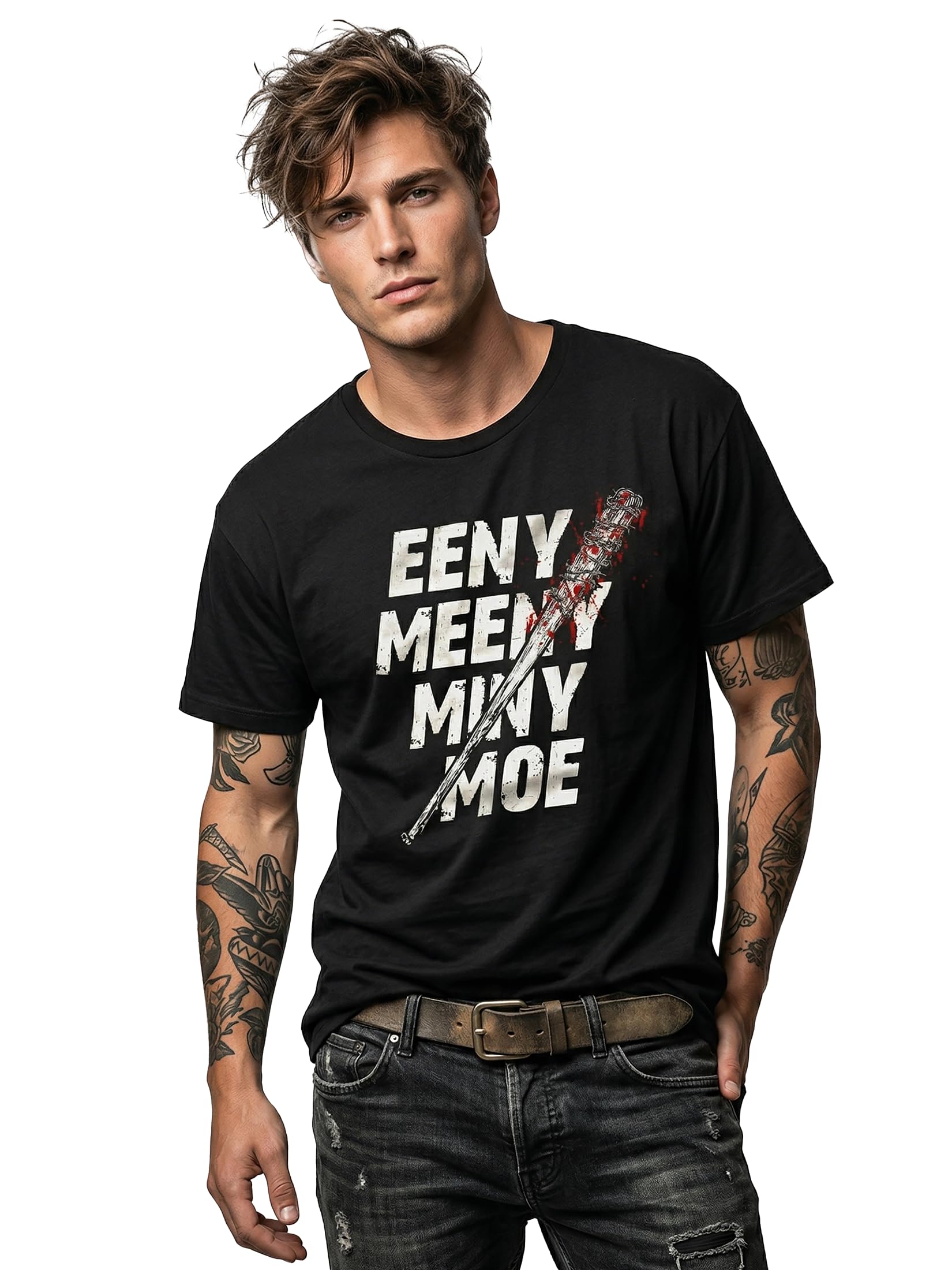 MAKAYA Negan T-Shirt Uomo M Cotone 185 g/m2