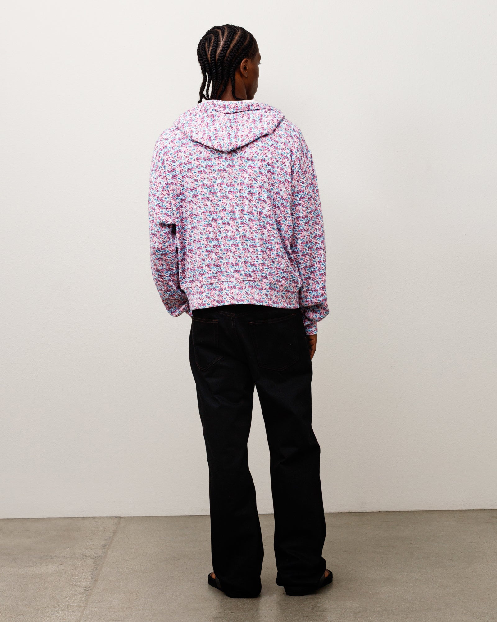Stussy Lightweight Thermal Hoodie Felpa Floral Cotone