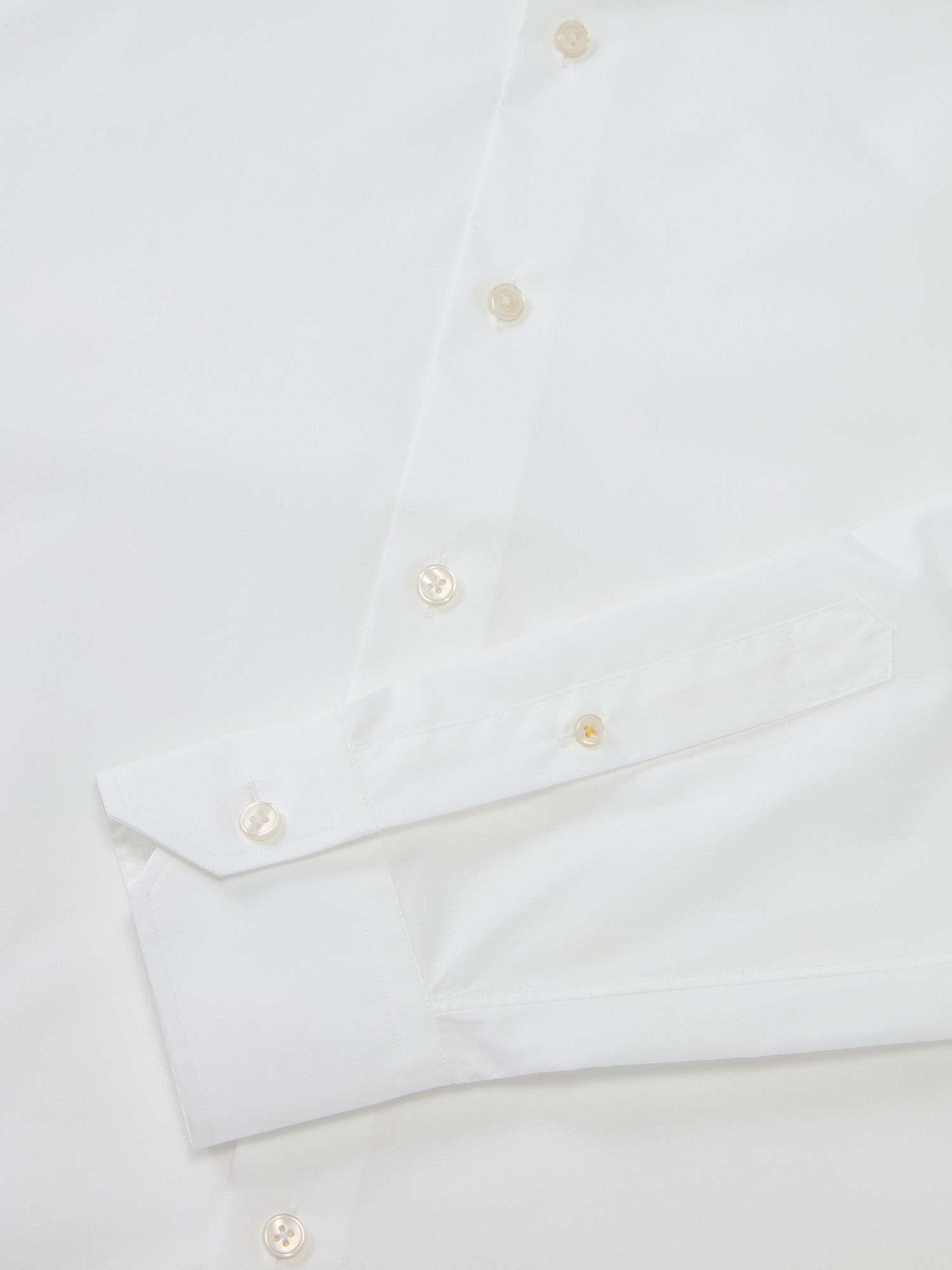 Robert Talbott Reynolds Poplin Camicia Bianca Cotone Italiano