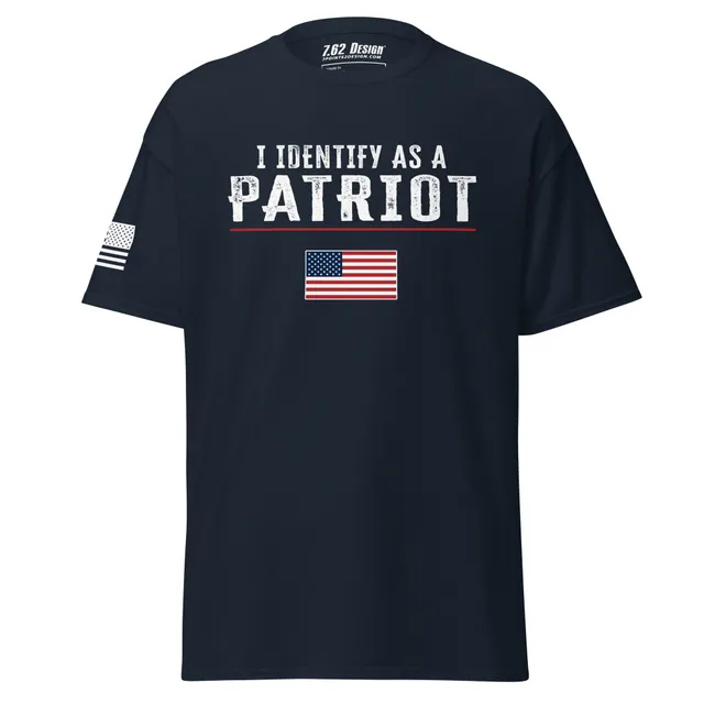 7.62 Design I Identify as Patriot t-shirt uomo blu cotone