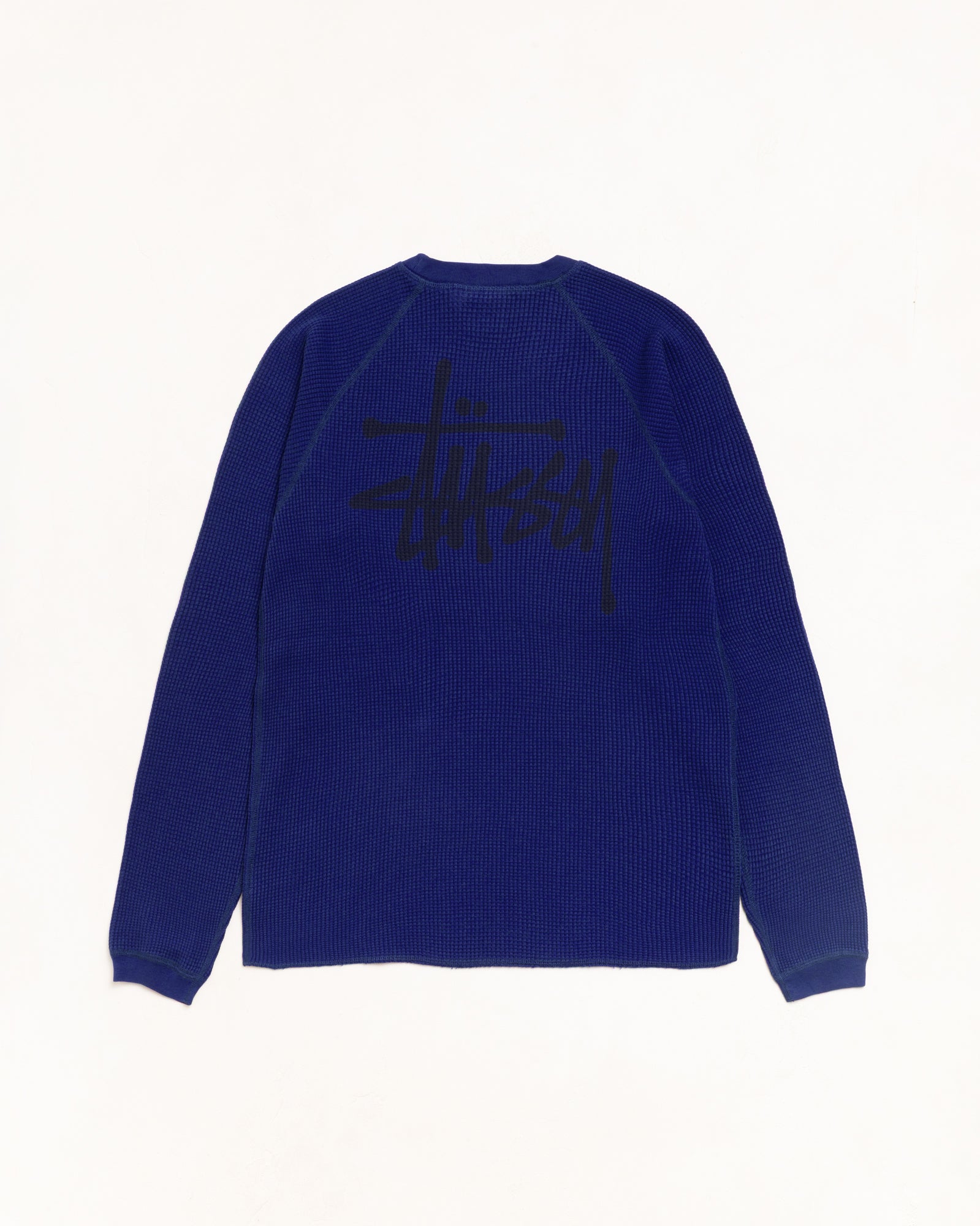 Stussy Basic Thermal maglia termica ink waffle cotone