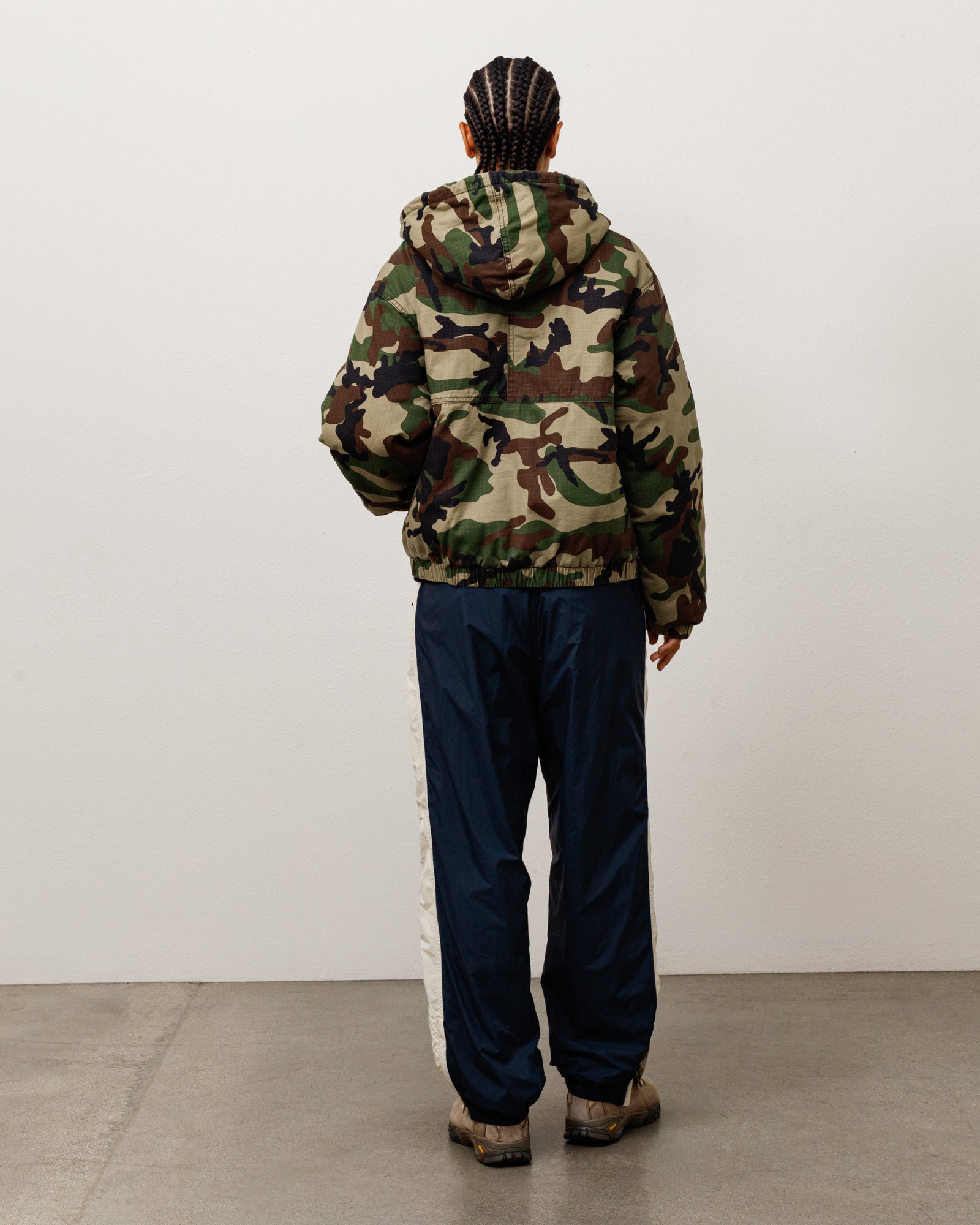 Stussy Ripstop Work Jacket giacca woodland camo cotone