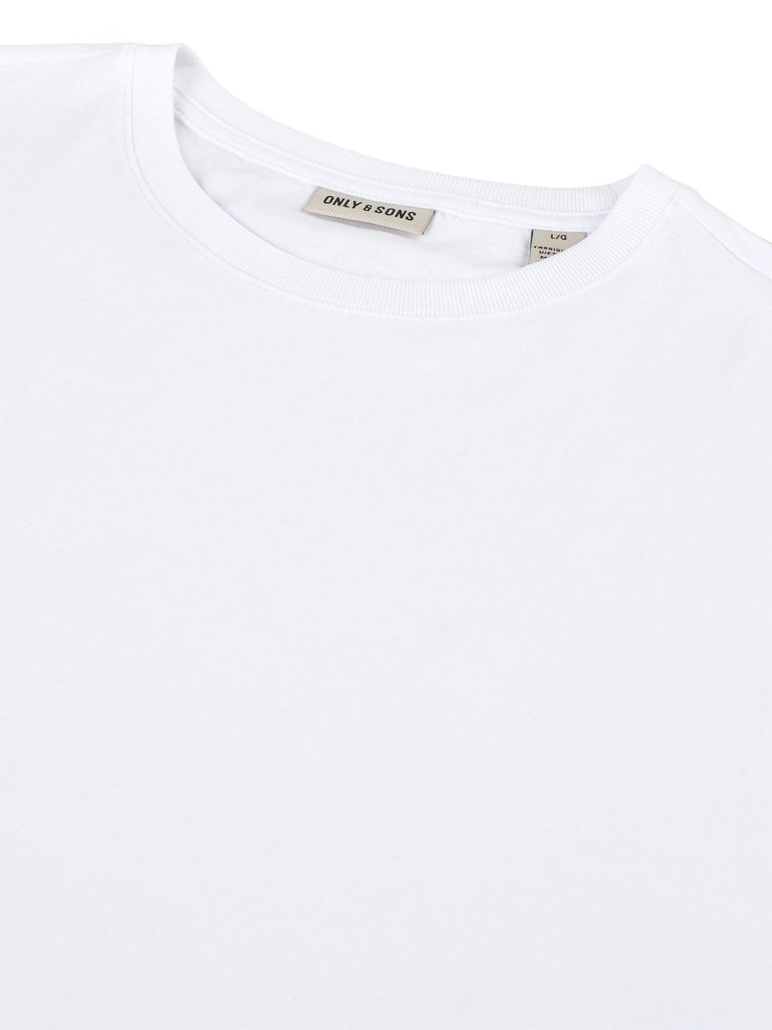 ONLY & SONS JEFF T-shirt uomo M bianco girocollo cotone