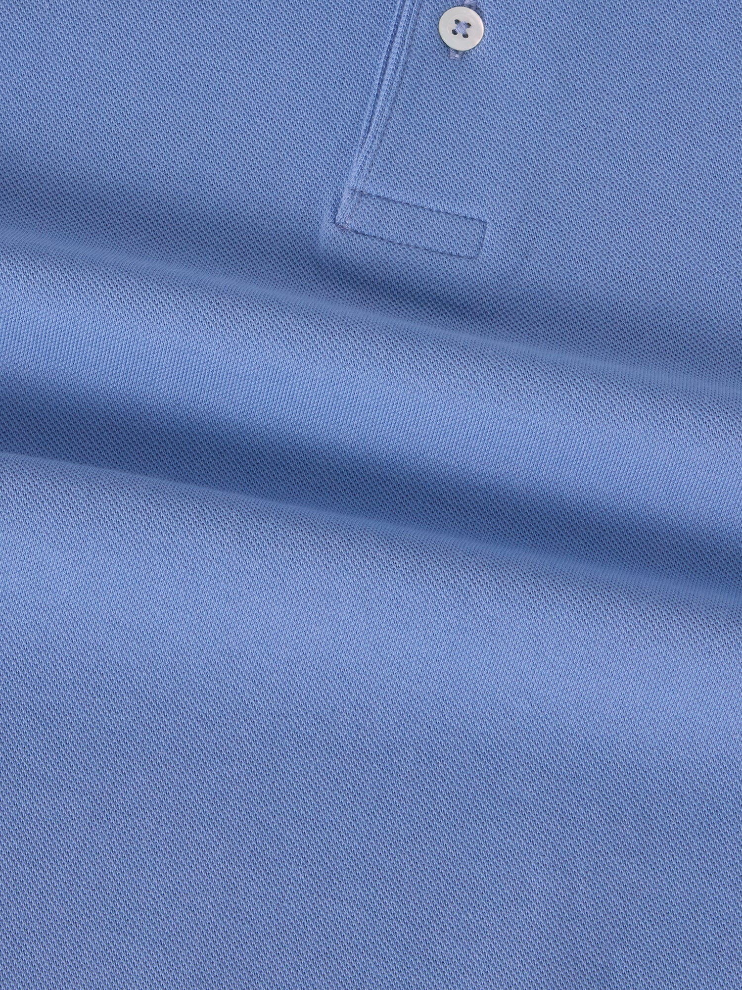 Robert Talbott Walker polo uomo blu cotone manica corta
