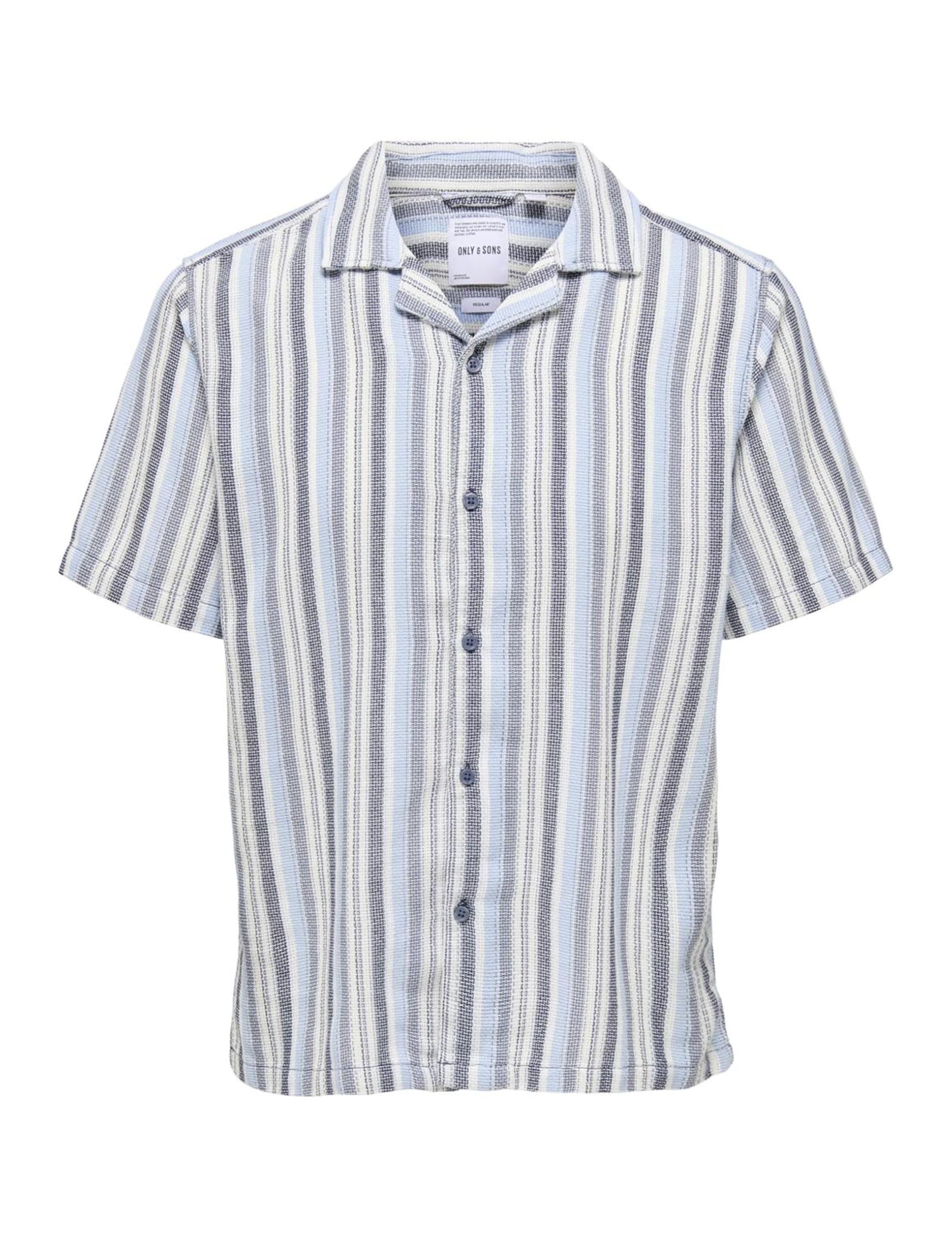 ONLY & SONS Onstrev Life Camicia Righe Maniche Corte S