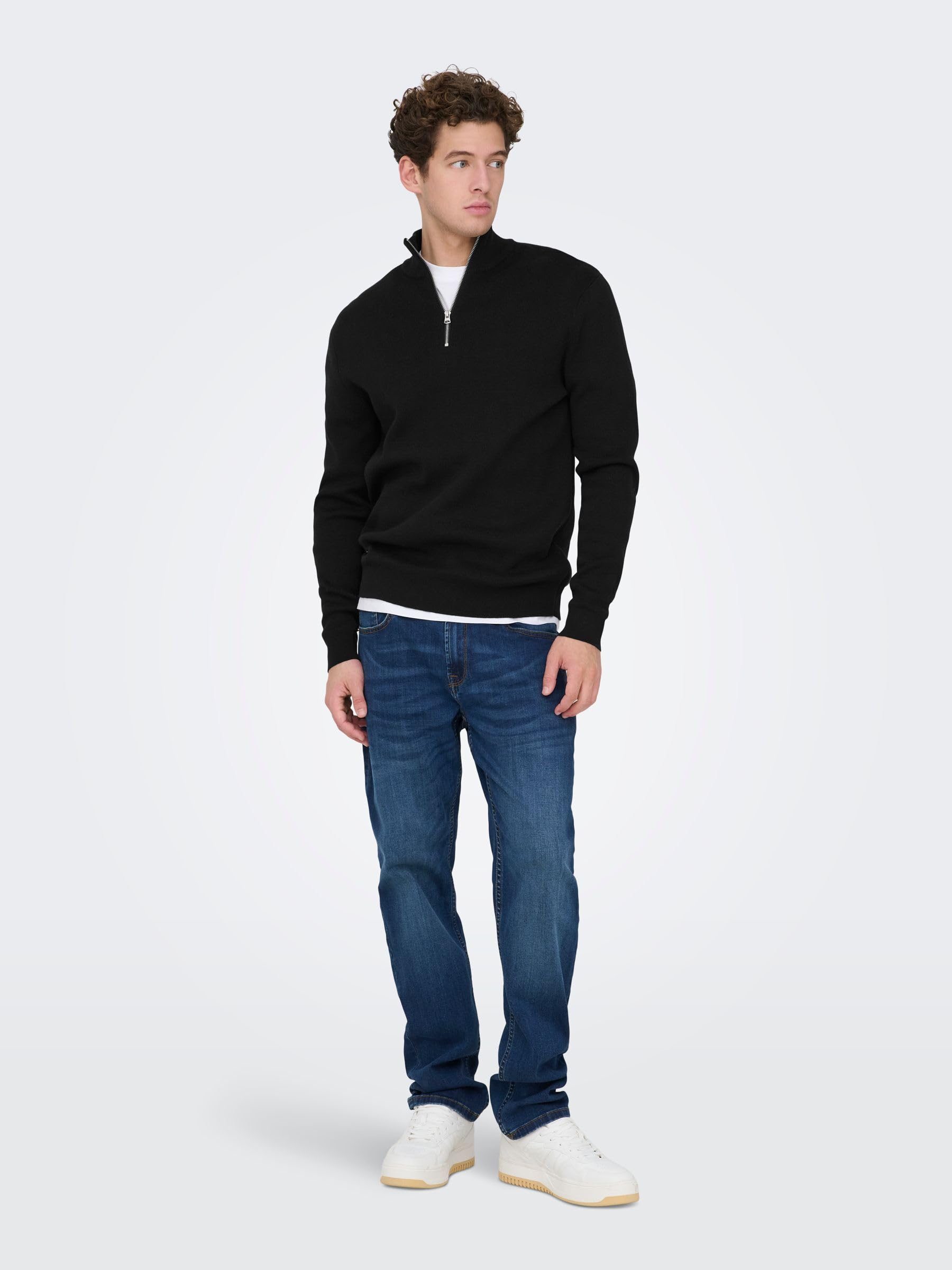Only & Sons Onsting Pullover uomo L nero girocollo