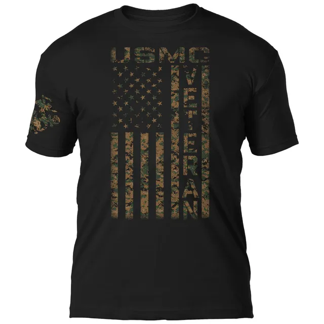 7.62 Design USMC Veteran Maglietta Nera Cotone