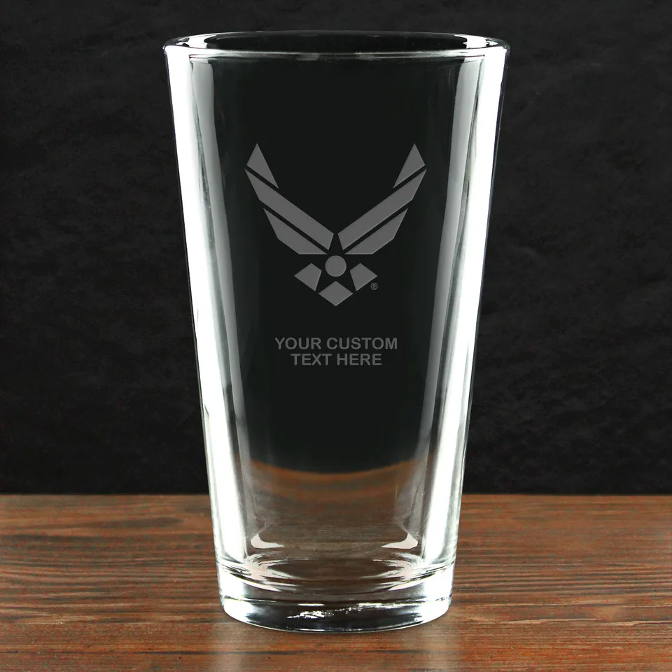 7.62 Design Drinkware US Air Force bicchiere pinta 473 ml personalizzato