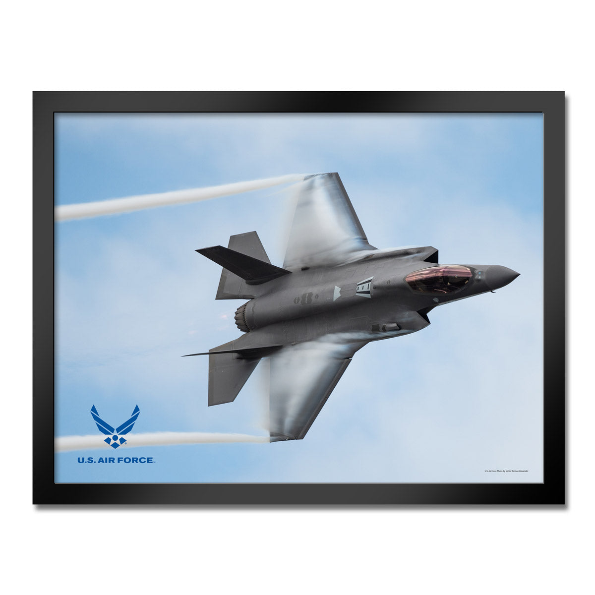 7.62 Design F-35 quadro incorniciato U.S. Air Force 14x20