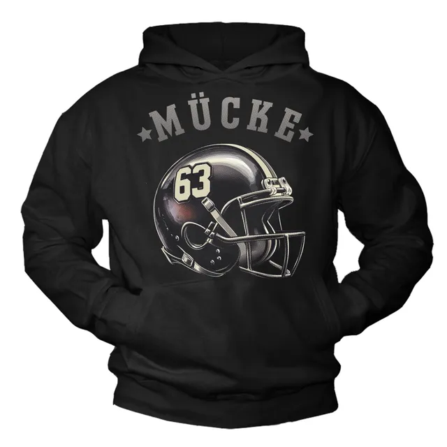 MAKAYA Mücke 63 American Football felpa cappuccio XL casco