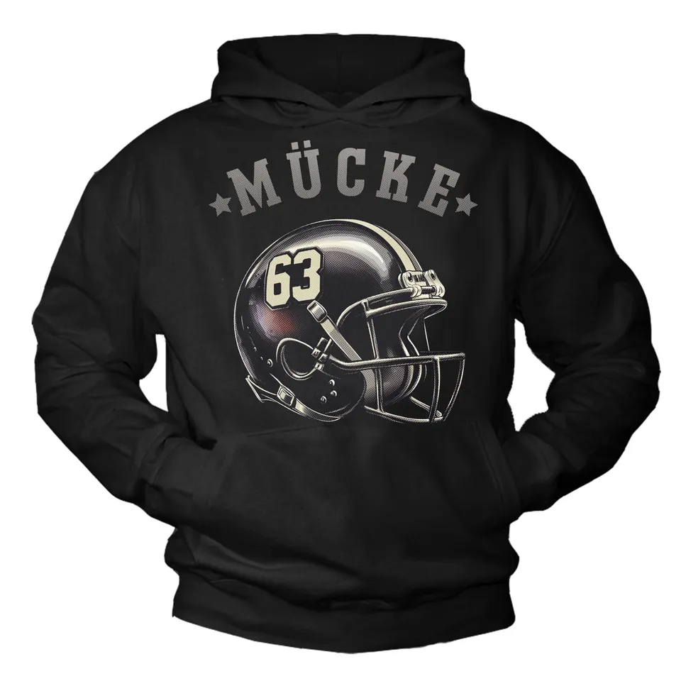 MAKAYA Mücke 63 American Football felpa cappuccio XL casco