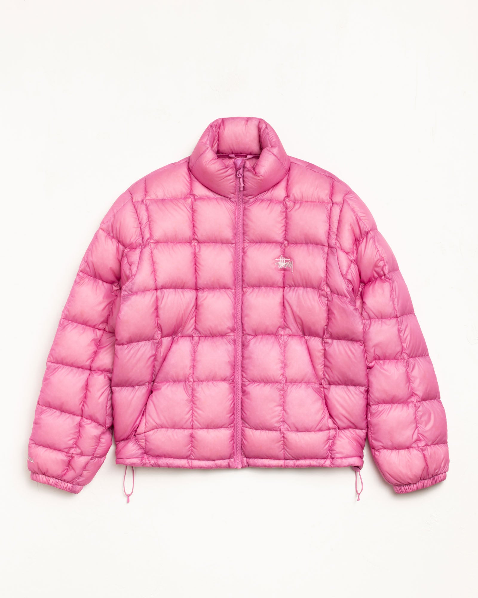 Stussy Midweight Puffer piumino rosa nylon idrorepellente