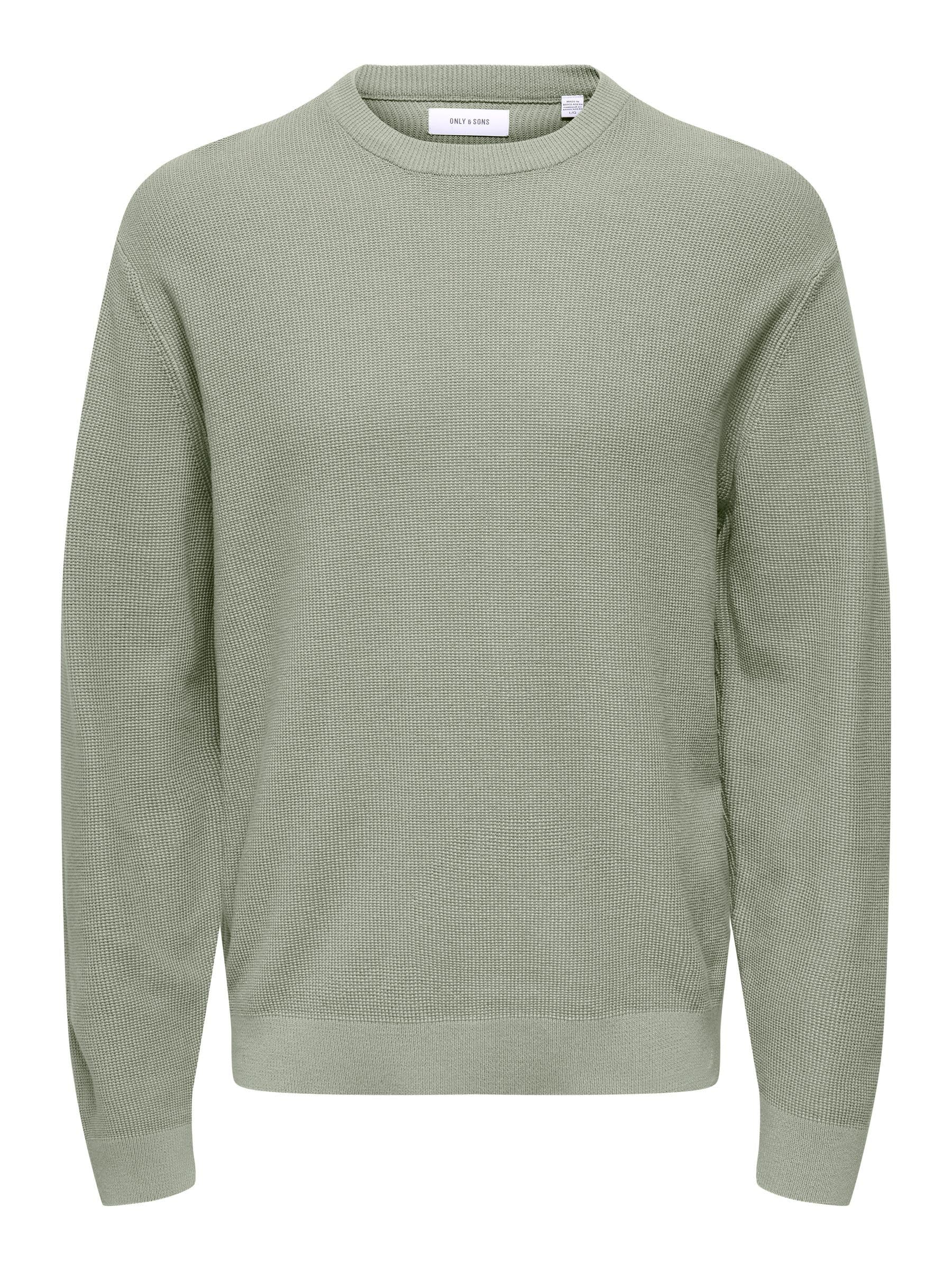 Only & Sons Onstony Pullover Maglione Uomo Nero Girocollo