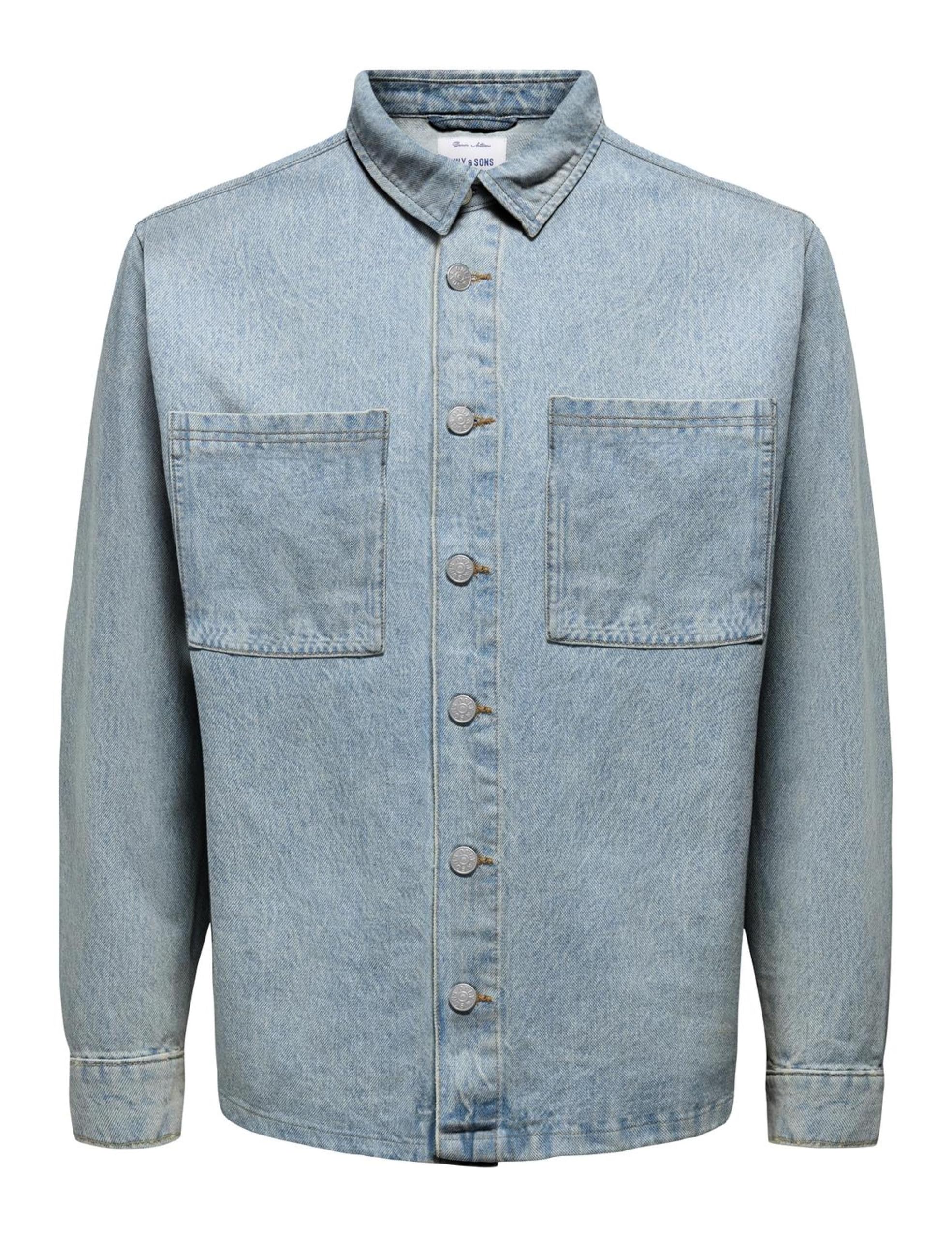 Only & Sons Onsalp Box Azg Giacca Jeans Uomo Cincillà