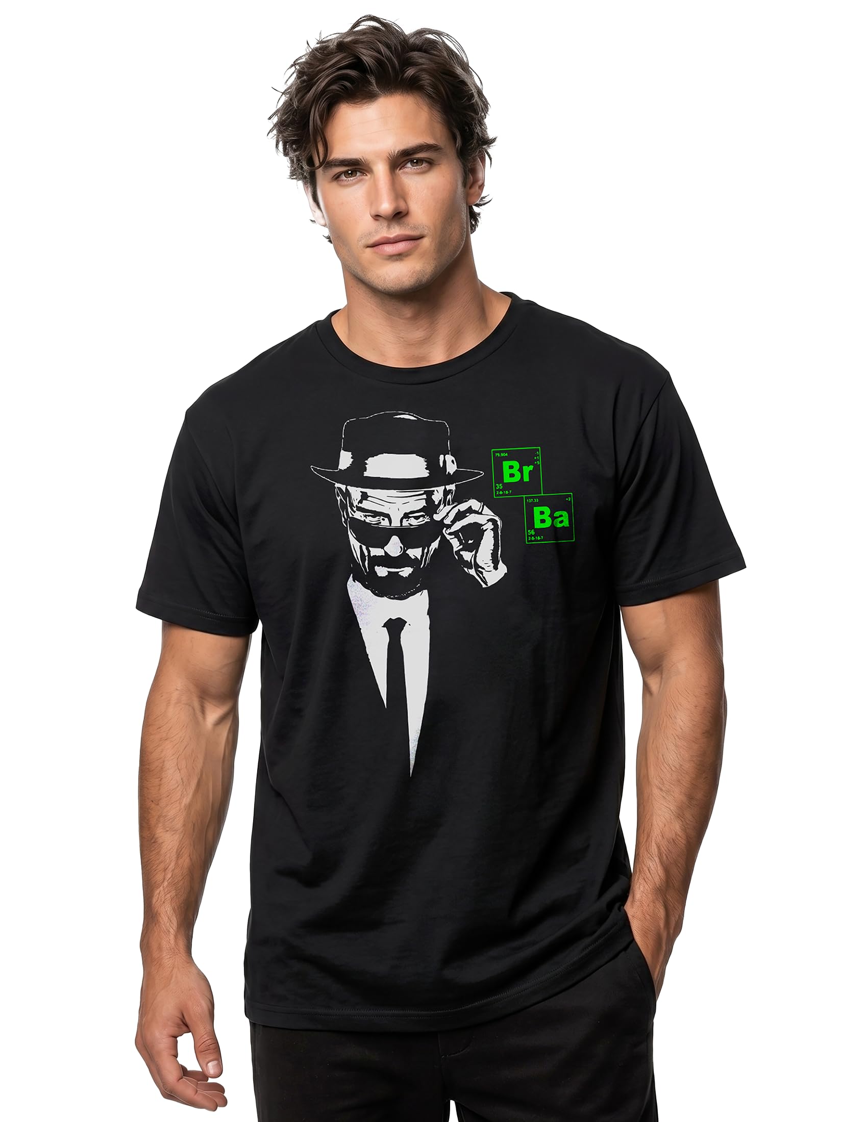 MAKAYA Heisenberg BR BA T-Shirt Uomo L Cotone