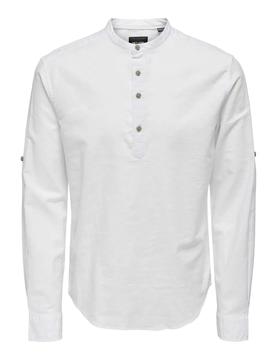 Only & Sons Onscaiden Camicia uomo bianca XL lino