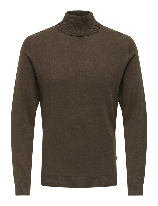Only & Sons Onsloui Roll Maglia XXL collo alto melange