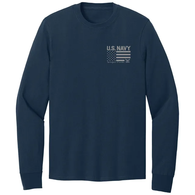 7.62 Design T-Shirts Maglia Maniche Lunghe Navy Blu LG