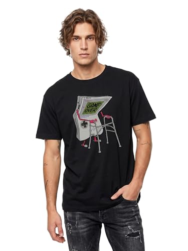 MAKAYA Game Over Controller T-Shirt Uomo XL Cotone