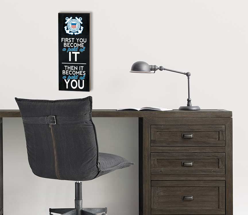 7.62 Design Home Products First You Become Targa Legno Navy 7x18