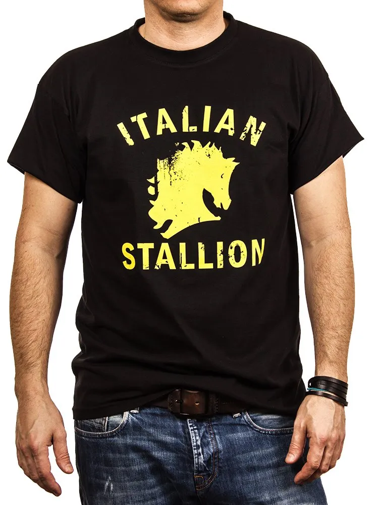 MAKAYA Italian Stallion T-Shirt Uomo L Cotone Gym