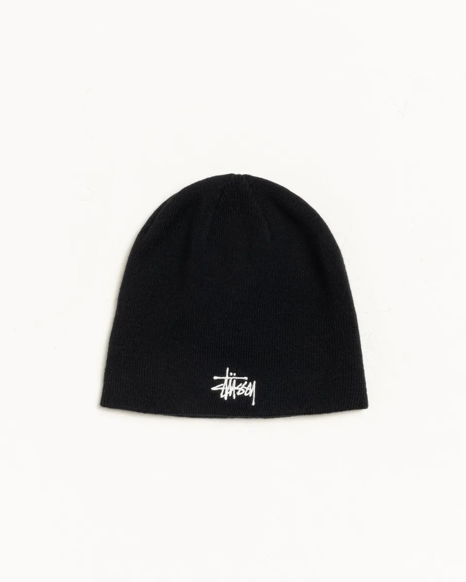 Stussy Basic Skullcap beanie acrilico Black