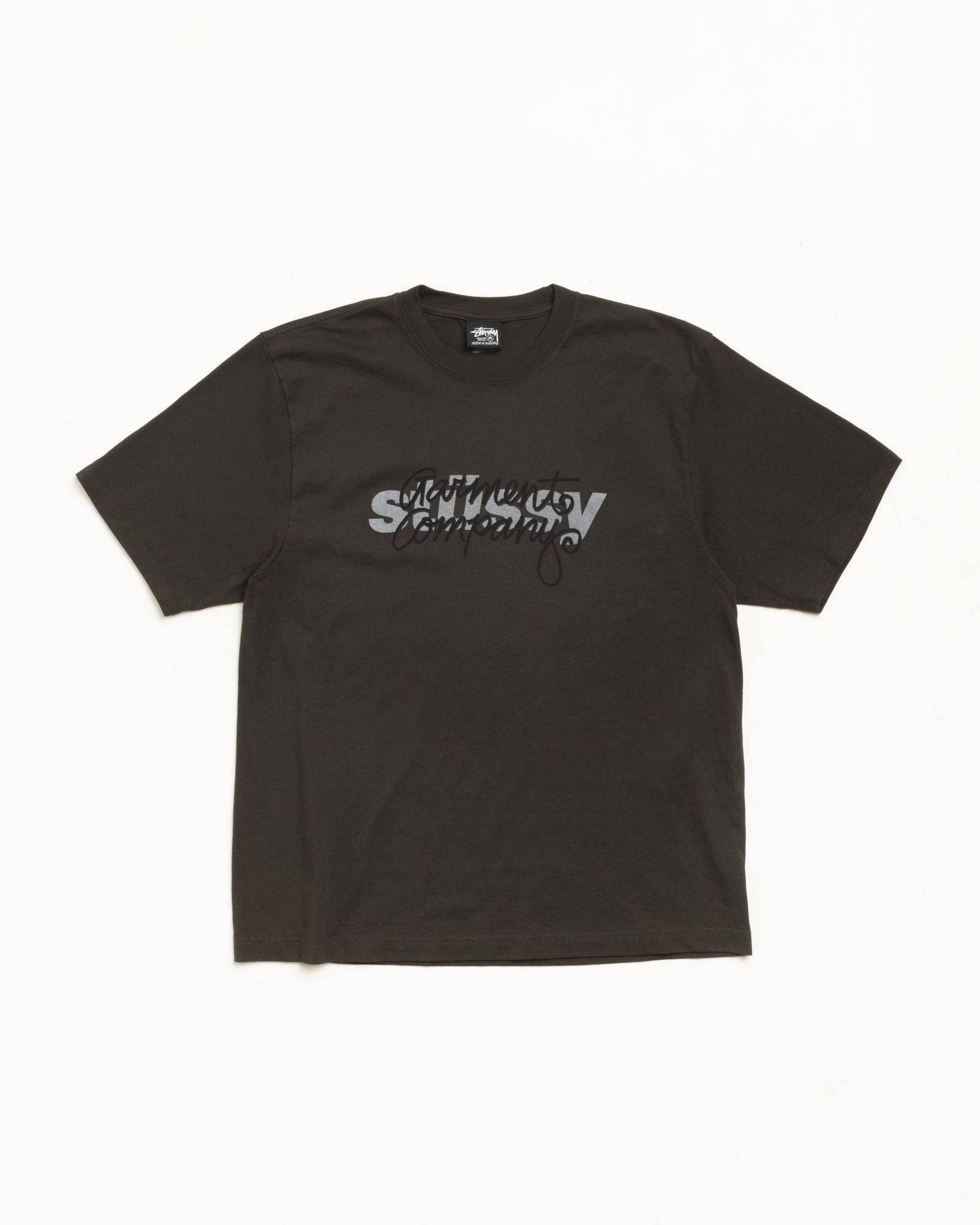 Stussy Garment Co. Tee Pigment Dyed maglietta faded black